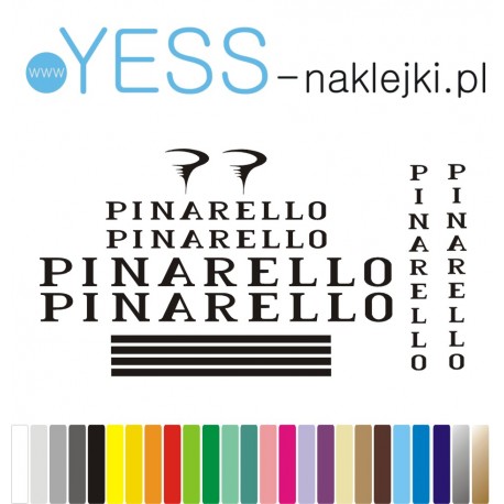 PINARELLO naklejki zastępcze na rower damski, rower męski, gravel, górski, mtb, szosowy, trekkingowy, miejski - YESS Naklejki