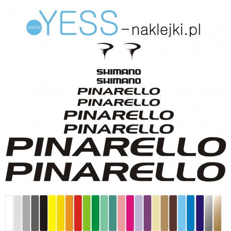 PINARELLO naklejki zastępcze na rower damski, rower męski, gravel, górski, mtb, szosowy, trekkingowy, miejski - YESS Naklejki