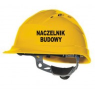 NACZELNIK BUDOWY  Naklejka na kask hełm ochronny  YESS Naklejki