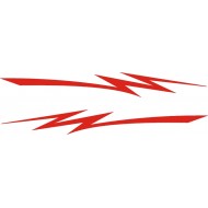 Tribale  Błyskawice Pioruny Tribal (tatuaż)  naklejki tuningowe na motocykl skuter rower quad kask YESS Naklejki