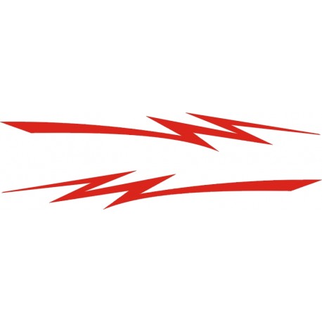 Tribale  Błyskawice Pioruny Tribal (tatuaż)  naklejki tuningowe na motocykl skuter rower quad kask YESS Naklejki