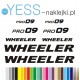 WHEELER PRO 09  naklejki zastępcze na rower damski, rower męski, gravel, górski, mtb, szosowy, trekkingowy - YESS Naklejki