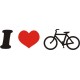 I love my bike I like my bike kocham rower Naklejka Hobby YESS Naklejki