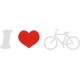 I love my bike I like my bike kocham rower Naklejka Hobby YESS Naklejki