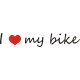 I love my bike I like my bike kocham rower Naklejka Hobby YESS Naklejki