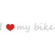 I love my bike I like my bike kocham rower Naklejka Hobby YESS Naklejki