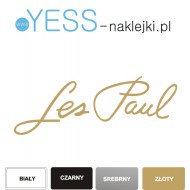 GIBSON LOGO Les Paul naklejki na gryf, naklejki na gitarę, naklejki na główkę gitary - YESS Naklejki
