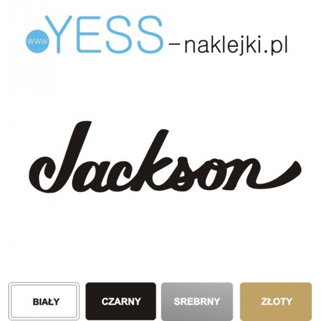 Jackson naklejki na gryf, naklejki na gitarę, naklejki na główkę gitary - YESS Naklejki
