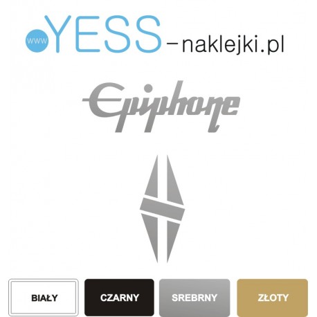 Epiphone  Diamond Hatch Custom Headstock Decal naklejki na gitarę, naklejki na główkę gitary - YESS Naklejki