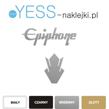 Epiphone  Korona  Crown  Hatch Custom Headstock Decal naklejki na gitarę, naklejki na główkę gitary - YESS Naklejki