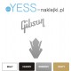 GIBSON LOGO GITARA Korona Crown  Hatch Custom naklejki na gryf, naklejki na gitarę, naklejki na łówkę gitary - Sklep YESS Naklej