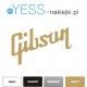GIBSON LOGO GITARA Les Paul naklejki na gryf, naklejki na gitarę, naklejki na główkę gitary - YESS Naklejki