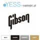 GIBSON  Les Paul LOGO GITARA  naklejki na gryf, naklejki na gitarę, naklejki na główkę gitary - YESS Naklejki