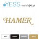 HAMER LOGO GITARA naklejki na gryf, naklejki na gitarę, naklejki na główkę gitary - YESS Naklejki