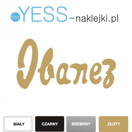 Ibanez LOGO naklejki na gitarę - SKLEP YESS naklejki