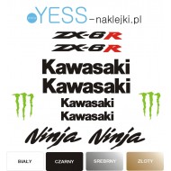 KAWASAKI NINJA ZX-6R naklejki tuningowe na motocykl   YESS Naklejki