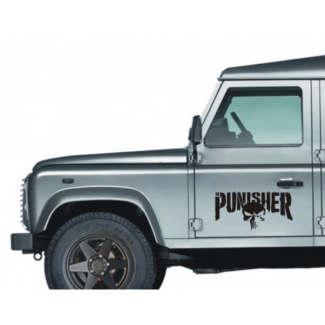 PUNISHER Naklejki Samochód Jeep Toyota Honda Land Rover Nissan Suzuki Subaru Mitsubishi Quad tuning Jazda OFF ROAD 4x4