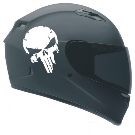 PUNISHER na kask motocykl quad YESS Naklejki