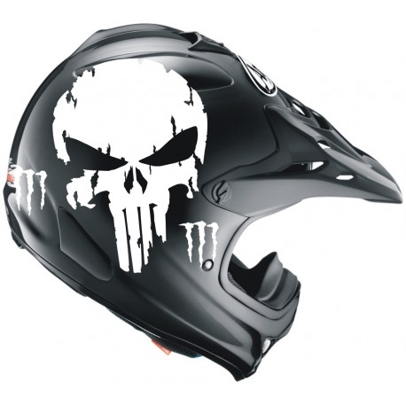 PUNISHER MONSTER ENERGY na kask motocykl quad samochód YESS Naklejki