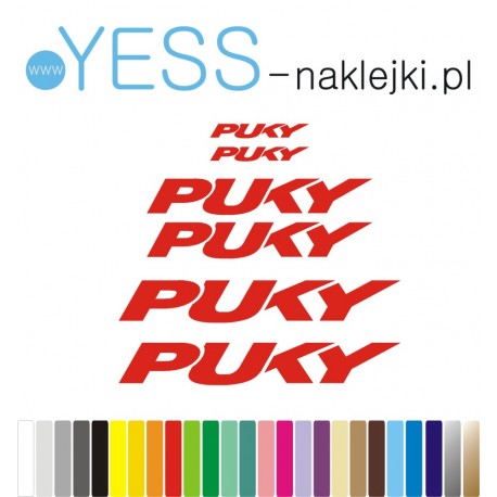 PUKY naklejki na rower dziecięcy, rower damski, rower męski, gravel, górski, mtb, szosowy, trekkingowy, miejski - YESS Naklejki
