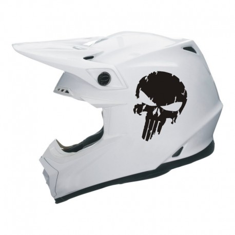 PUNISHER na kask motocykl quad YESS Naklejki
