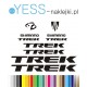 TREK SHIMAN0 naklejki zastępcze na rower damski, męski, gravel, górski, mtb, szosowy, trekkingowy, miejski - YESS Naklejki