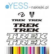 TREK naklejki zastępcze na rower damski, męski, gravel, górski, mtb, szosowy, trekkingowy, miejski - YESS Naklejki