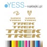 TREK SHIMANO złote naklejki na rower gravel, górski, mtb, szosowy, crossowy, trekkingowy, elektryczny, mtb, YESS Naklejki