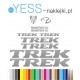 TREK SHIMANO  srebrne naklejki na rower gravel, górski, mtb, szosowy, crossowy, trekkingowy, elektryczny, mtb, YESS Naklejki