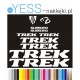 TREK SHIMANO białe naklejki na rower gravel, górski, mtb, szosowy, crossowy, trekkingowy, elektryczny, mtb, YESS Naklejki
