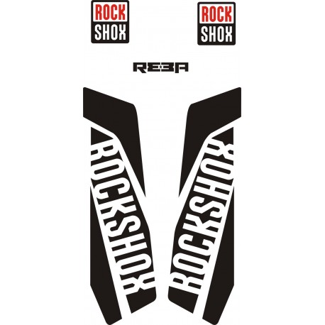 REBA ROCK SHOX naklejki na amortyzator widelec rower