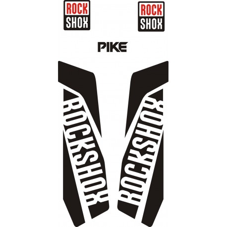 PIKE ROCK SHOX naklejki na amortyzator widelec rower