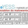 CUBE  szablon do malowania naklejki na rower 7-5E