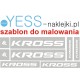 KROSS  szablon do malowania naklejki na rower - YESS Naklejki