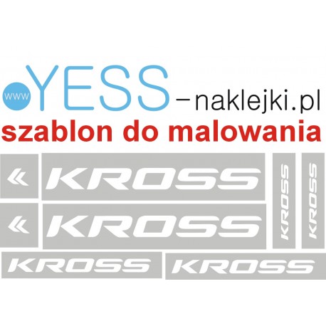 KROSS  szablon do malowania naklejki na rower - YESS Naklejki