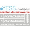 KROSS  szablon do malowania naklejki na rower