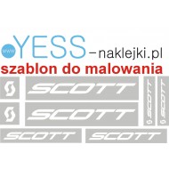 SCOTT  szablon do malowania naklejki na rower - YESS Naklejki