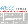 SCOTT  szablon do malowania naklejki na rower