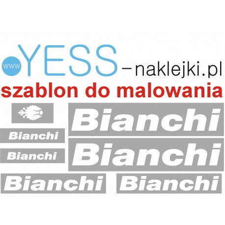 BIANCHI szablon do malowania naklejki na rower - YESS Naklejki
