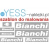 BIANCHI szablon do malowania naklejki na rower 14-3B
