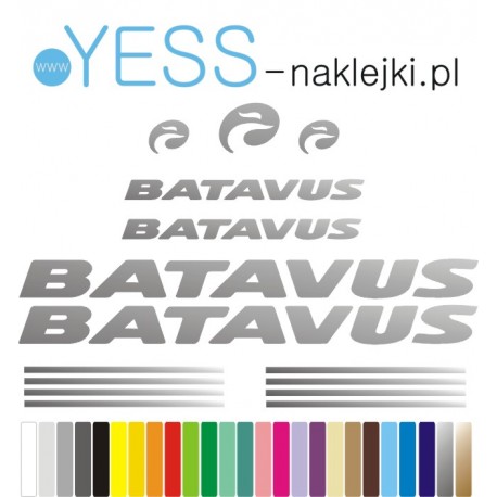 BATAVUS naklejki zastępcze na rower damski, męski, gravel, górski, mtb, szosowy, trekkingowy, miejski - YESS Naklejki