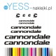 CANNONDALE naklejki zastępcze na rower damski, męski, gravel, górski, mtb, szosowy, trekkingowy, miejski - YESS Naklejki