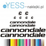 CANNONDALE naklejki zastępcze na rower damski, męski, gravel, górski, mtb, szosowy, trekkingowy, miejski - YESS Naklejki