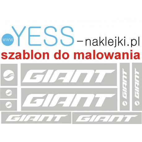 GIANT szablon do malowania naklejki na rower - YESS Naklejki
