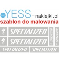 SPECIALIZED S-WORKS szablon do malowania naklejki na rower - YESS Naklejki