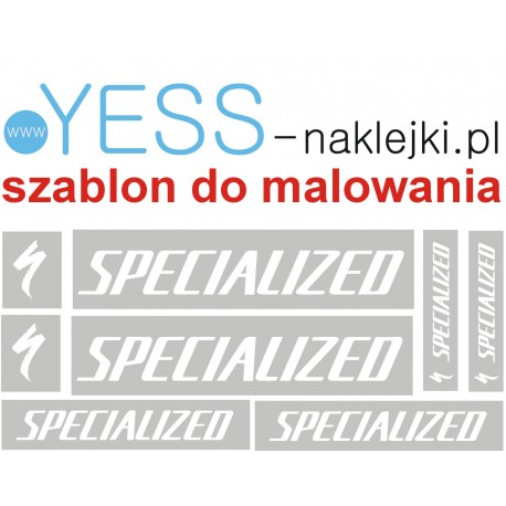 SPECIALIZED S-WORKS szablon do malowania naklejki na rower - YESS Naklejki