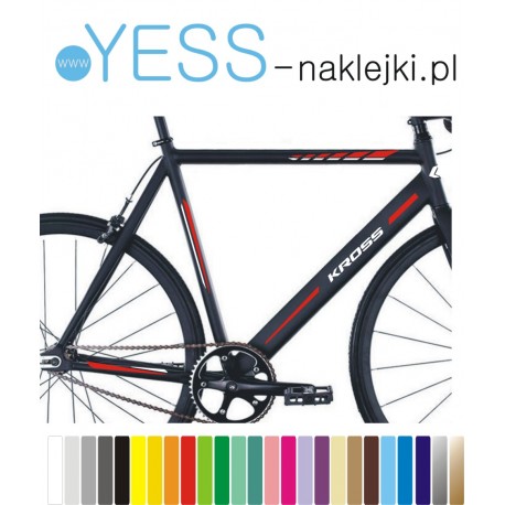 KROSS  tuningowe naklejki zastępcze na rower męski, crossowy, gravel, górski, mtb, szosowy, trekkingowy,  mtb, YESS Naklejki
