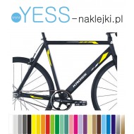 KROSS   tuningowe naklejki zastępcze na rower męski, crossowy, gravel, górski, mtb, szosowy, trekkingowy,  mtb, YESS Naklejki