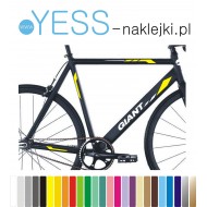 GIANT naklejki tuningowe na rower damski, męski, gravel, górski, mtb, szosowy, trekkingowy, miejski - YESS Naklejki