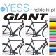 GIANT XTC  naklejki zastępcze na cały rower męski, gravel, górski, mtb, szosowy, trekkingowy, miejski - YESS Naklejki